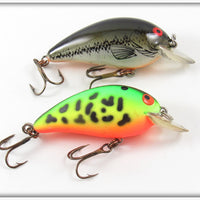 Vintage Bomber Fluorescent Crawdad & Baby Bass Model A Pair