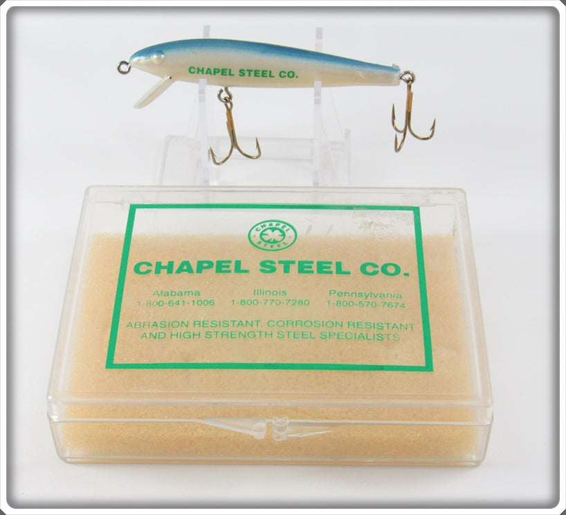 Vintage Chapel Steel Co. Advertising Lure In Box