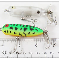 Heddon GRA & Clear Baby Torpedo Pair