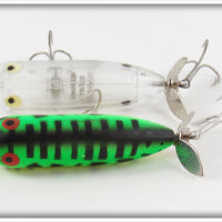 Heddon GRA & Clear Baby Torpedo Pair