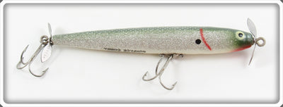 Vintage Heddon Shad & Silver Wood Surface Cobra Lure 