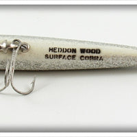 Heddon Shad & Silver Wood Surface Cobra