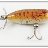 Vintage Heddon G Finish Gold Bass Tiny Torpedo Lure