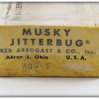 Arbogast Frog Wooden Musky Jitterbug In Box