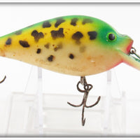 Vintage Fred Arbogast Yellow & Green Pug Nose Lure