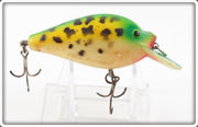 Vintage Fred Arbogast Yellow & Green Pug Nose Lure