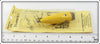 C.C. Roberts Bait Co Yellow The Pupette On Card