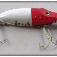 Vintage Heddon Red Head White River Runt Spook Floater Lure