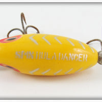 Arbogast Yellow Silver Ribs Spin Hula Dancer