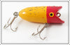 Vintage Eger Yellow Red Head With Flitter Baby Teaser Lure