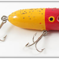 Vintage Eger Yellow Red Head With Flitter Baby Teaser Lure