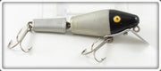 L&S Bait Co Silver & Black Opaque Eyes Bass Master Lure