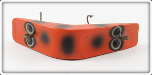 Vintage Millsite Orange Black Spots Daily Double Lure 