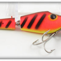 Vintage Fred Arbogast Orange Black Stripes Hula Diver Lure