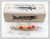 The Chautauqua Bait Co Strawberry Five Hook Minnow Lure In Box