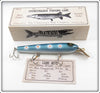 The Chautauqua Bait Co Blue Tangerine Skinny Minnow Lure In Box