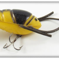 Vintage Creek Chub Yellow & Black Cray Z Fish Lure