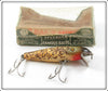 Vintage Pflueger Silver Spark Green Back Baby Palomine Lure In Box