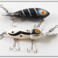 Vintage Atlantic Lures Plunger Pup & Baron Pair Lure