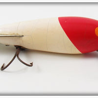 Vintage Bomber Bait Co Red Head White Model 600 Lure