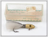 Vintage Barracuda White & Black Super Dude Lure In Box 