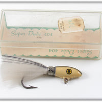 Vintage Barracuda White & Black Super Dude Lure In Box 