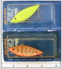 Allen Lures Chartreuse & Crawdad Lipless Milo Pair On Cards