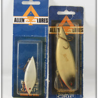 Allen Lures Black Eye & Grey Lipless Milo Pair On Cards