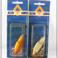 Allen Lures Brown & Grey Lipless Milo Lure Pair On Cards