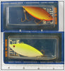 Allen Lures Chartreuse & Brown Lipless Milo Pair On Cards