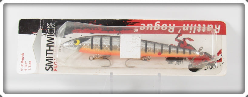 Smithwick Chrome Black Stripes Rattlin' Rogue Lure On Card