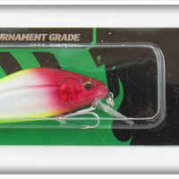 Strike Pro White, Red & Yellow Shifty Shad 80 SP On Card