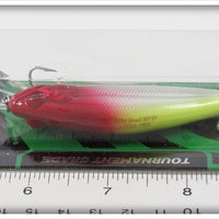 Strike Pro White, Red & Yellow Shifty Shad 80 SP On Card