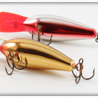 Rapala Silver Chrome & Gold Chrome Fat Rap Pair