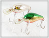 Rapala Silver Chrome & Green Chrome Fat Rap Pair