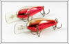 Rapala Silver Chrome & Green Chrome Fat Rap Pair