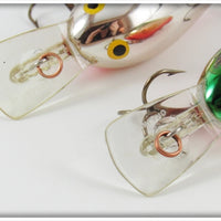 Rapala Silver Chrome & Green Chrome Fat Rap Pair