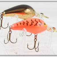 Rapala Red Crawdad & Gold Chrome Fat Rap Lure Pair