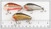 Rapala Crawdad, Silver & Gold Shallow Fat Rap SFR-5 Lot Of Three