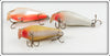 Rapala Crawdad, Silver & Gold Shallow Fat Rap SFR-5 Lot Of Three