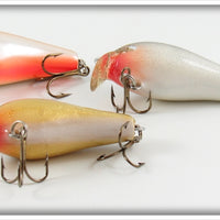 Rapala Crawdad, Silver & Gold Shallow Fat Rap SFR-5 Lot Of Three