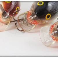 Rapala Crawdad, Silver & Gold Shallow Fat Rap SFR-5 Lot Of Three