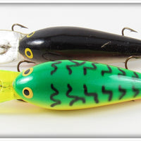 Rapala Silver & Fire Tiger Fat Rap Pair