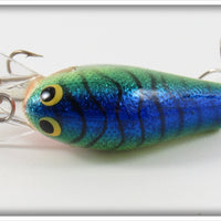 Bagley Hot Blue Chartreuse On Silver Foil Diving Killer B I