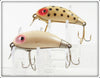 Wright & McGill White Black Spots & Pearl Miracle Minnow Pair