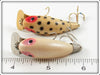 Wright & McGill White Black Spots & Pearl Miracle Minnow Pair