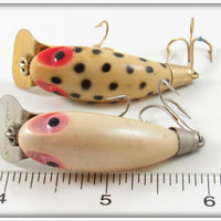 Wright & McGill White Black Spots & Pearl Miracle Minnow Pair