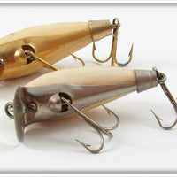 Wright & McGill White Black Spots & Pearl Miracle Minnow Pair