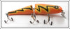 The Chautauqua Bait Co Orange Bolt Musky Minnow In Box