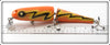 The Chautauqua Bait Co Orange Bolt Musky Minnow In Box